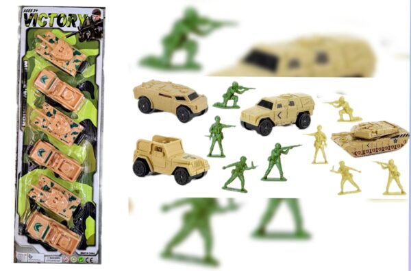 AUTO MILITAR PULL BACK x 6          039352