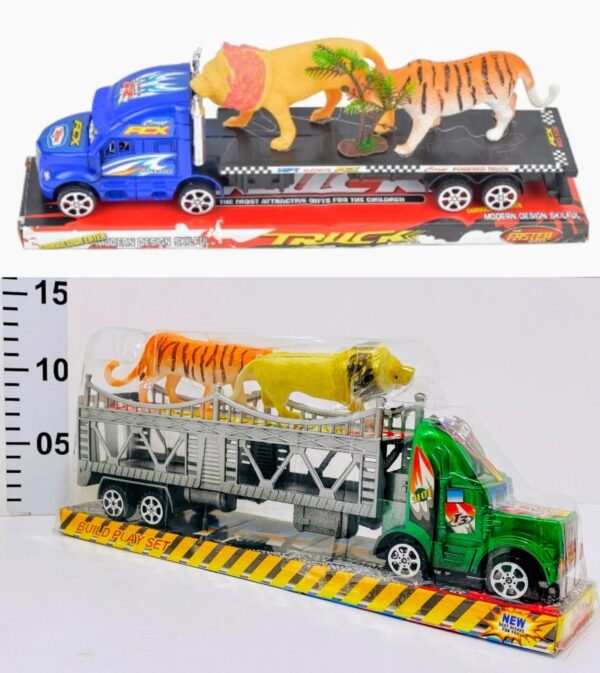CAMION TRAILER CON TIGRE Y LEON          120-SH
