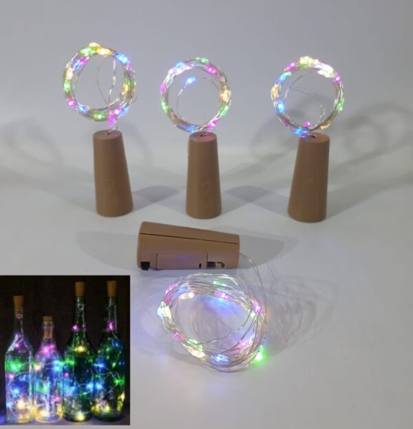 LUZ ALAMBRE BOTELLA LED 3METROS x 10 UNIDADES              AF-24053