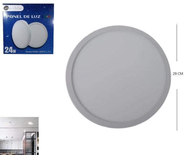 PANEL DE LUZ 24W APLIQUE              24WTSLFC