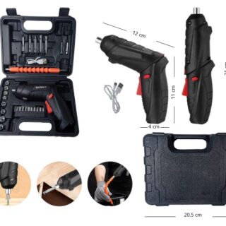 DESTORNILLADOR INALAMBRICO USB 47PCS SCB-7923          3402