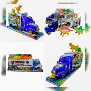 CAMION ACOPLADO CON (02) DINOSAURIOS EN BURBUJA        611022