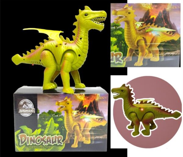 DINODRAGON CAMINA C/LUZ Y SONIDO EN CAJA          801