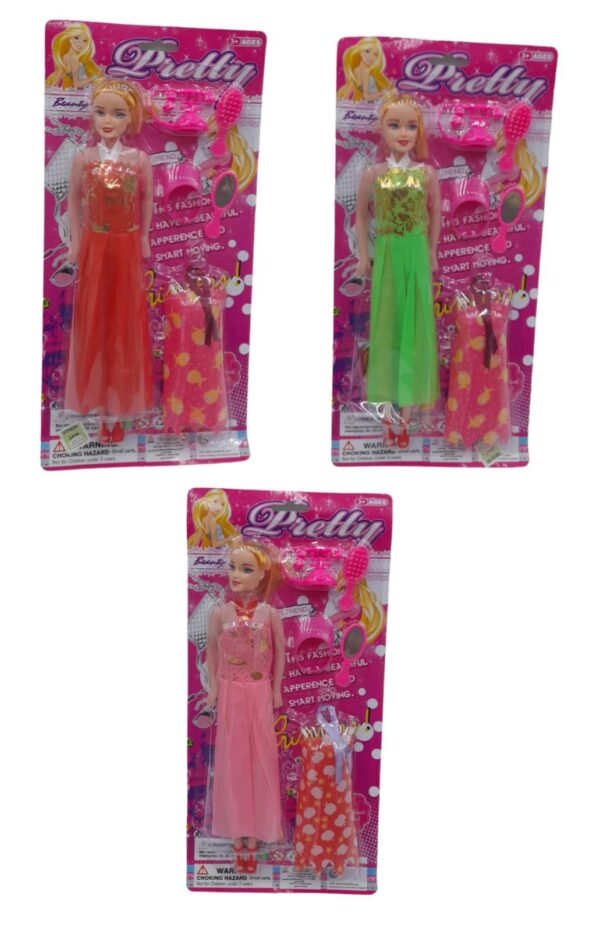 MUÑECA EN BLISTER PRETTY + ACCES. 34cm x 16.5cm        99040
