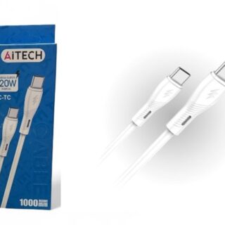 CABLE AITECH 120W TIPO C A TIPO C BLANCO            AICA200222B