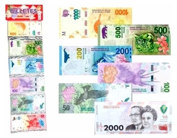 BILLETES DIDACTICOS 80 UNIDADES NUEVOS BILLETES         BI-DIC/ BILL-300