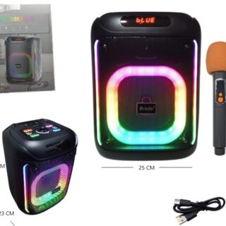 PARLANTE KARAOKE 6.5 PLG C/MICROFONO           BTS-2286