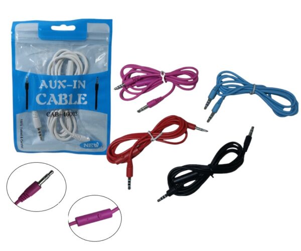CAB-46006 CABLE AUXILIAR C/ MANOS LIBRES COLORES         CAB-46003