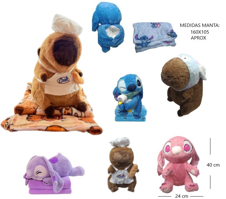 PELUCHE GRANDE SUAVE CON MANTA         CB-10