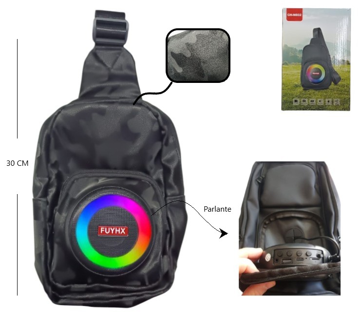MOCHILA CON PARLANTE CH-M802