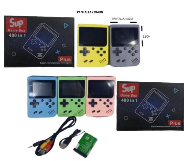 CONSOLA GAME BOX 400 IN 1 4.8CM X 3.5CM S-400         CR-400