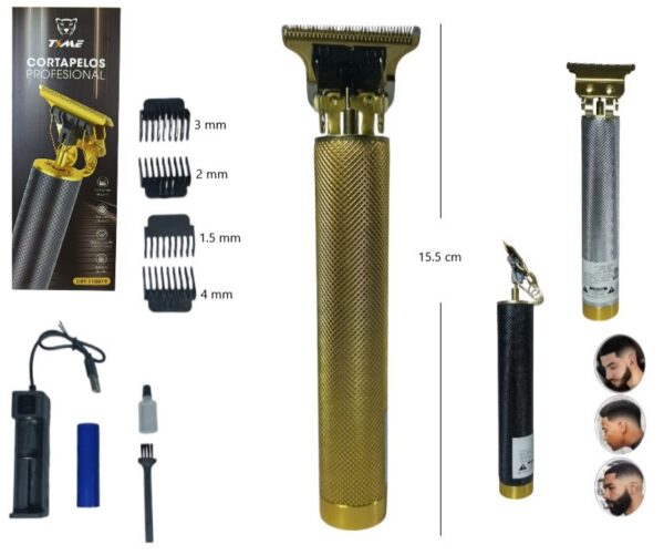 CORTA PELO RECARGABLE METAL             CRT-110019