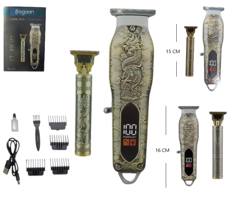 CORTAPELO Y PATILLERA RECARGABLE DL-1728