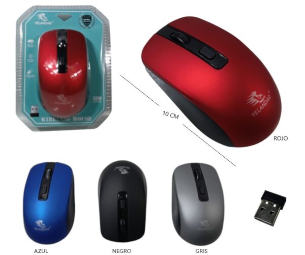 MOUSE INALAMBRICO YELANDAR          E90