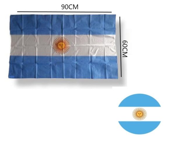 BANDERA MEDIANA ARGENTINA 90X60CM 633115            EF10010