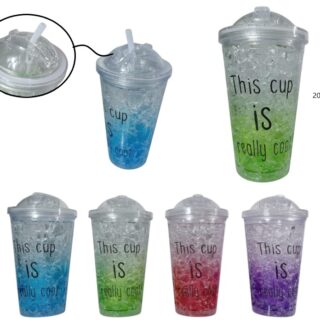 VASO ACRILICO DOBLE PARED COLORES                G285