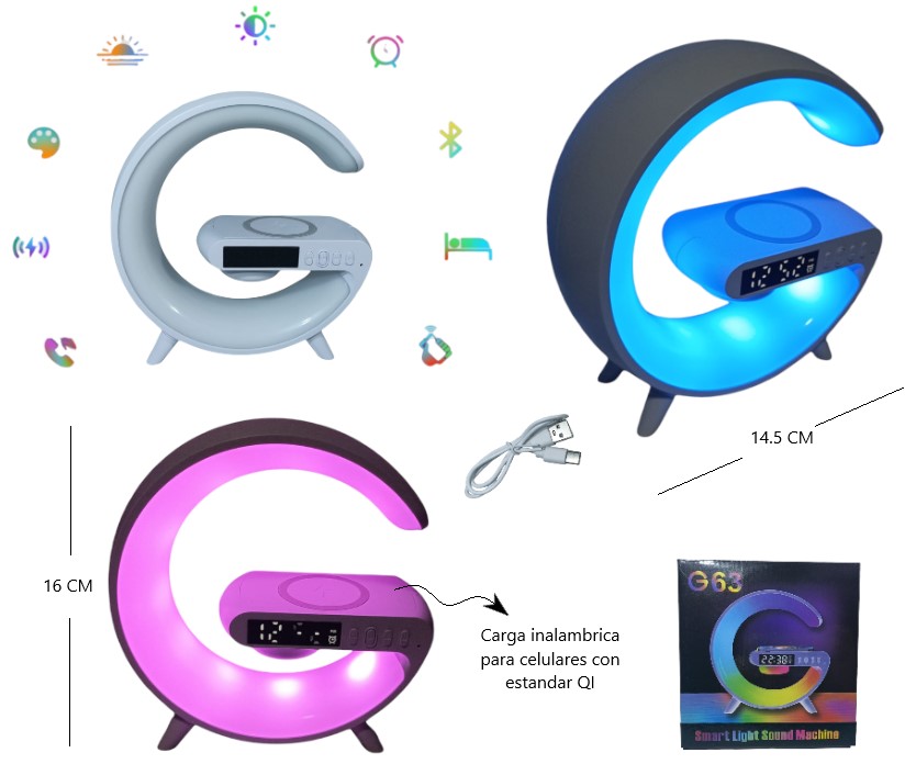 PARLANTE BT VELADOR INTELIGENTE         G63