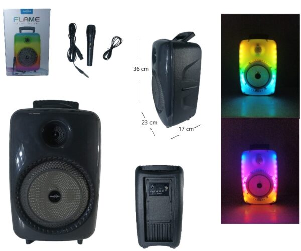 PARLANTE BT 8 C/LUZ MICROFONO             GTS-1802
