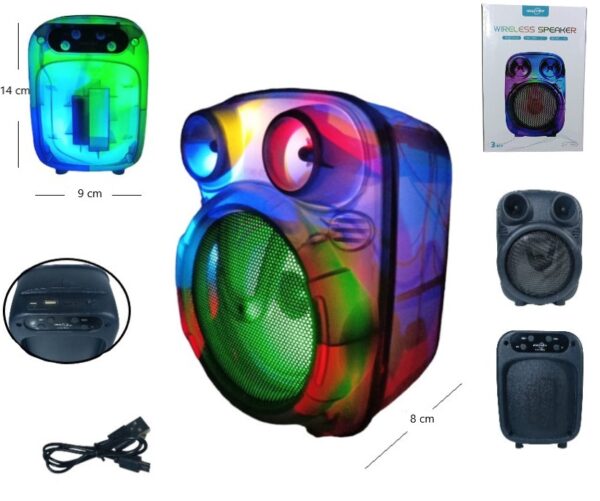 PARLANTE BT CON LUZ 3PLG          GTS-2166