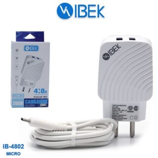 CARGADOR IBEK 4.8A MICRO-V8 CABLE DESMONTABLE           IB-4802