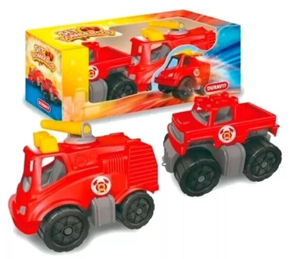 CAMION BOMBERO SET X 2 UNIDADES DURAVIT          K-D001