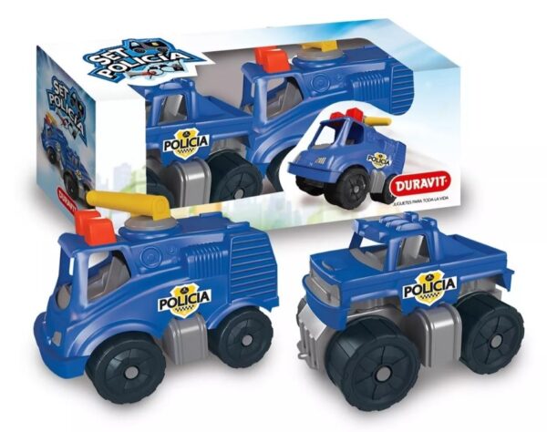 CAMION POLICIA SET x 2 UNIDADES DURAVIT         K-D003