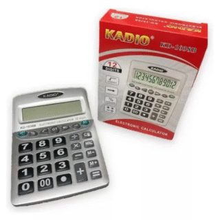 CALCULADORA GRANDE 12 DIGITOS KADIO              KD-1038B