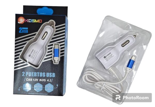 CARGADOR AUTO KOSMO 4.2 V8-12/24DC           99000