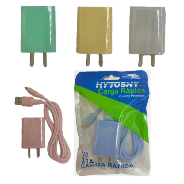 CARGADOR HYTOSHY 3.1A DESMONTABLE EN BOLSA           LT-312
