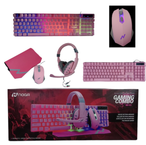 COMBO GAMER NOGA ROSA               NKB-411
