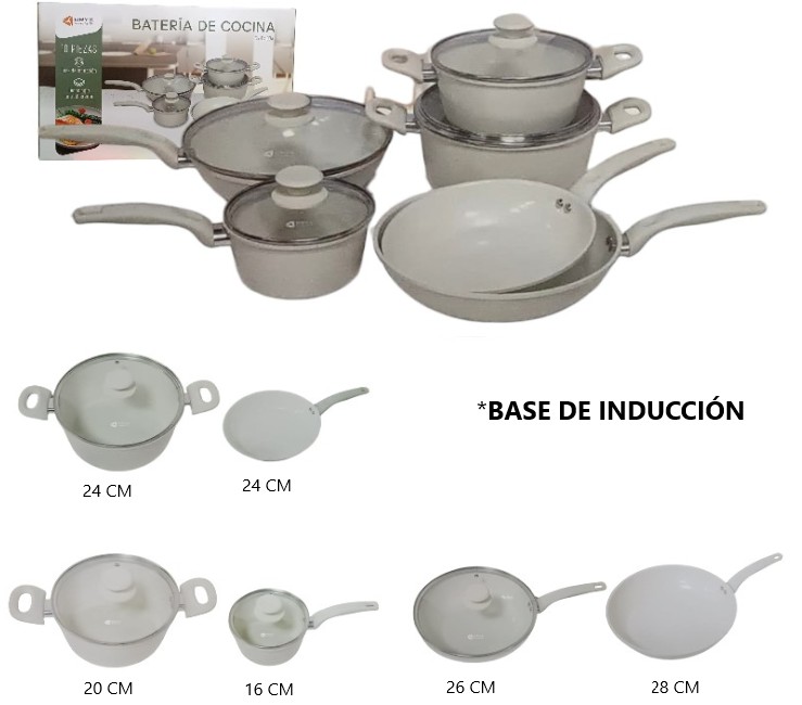 SET DE OLLAS DE COCINA 10PCS           OR-CK100A