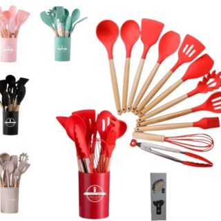 SET DE UTENSILIOS 12PZA DE SILICON       P029-01-08