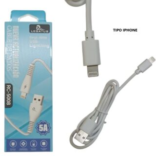 CABLE DE DATOS IPHONE LEGATUS 5A 8312           RC-5008