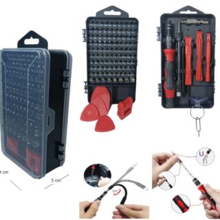 SET DE DESTORNILLADOR PRECISION 115PCS HSWKT11501 SV-115PCS