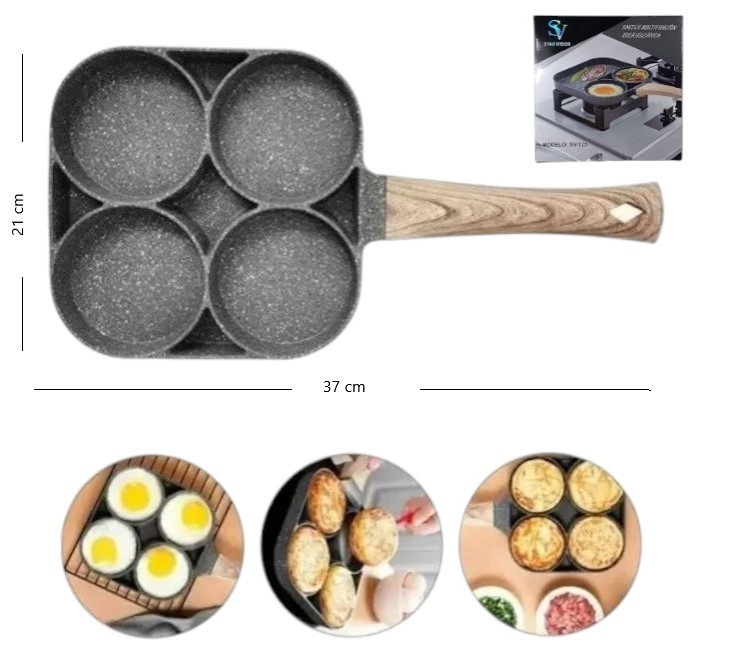 SARTEN MULTINACIONAL ROCA VOLCANICA SV-124            SV-125