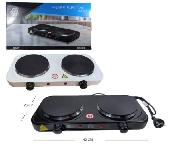ANAFE ELECTRICO 2 HORNALLAS STAR VISION 2000W           SV-2020