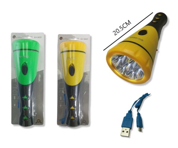 LINTERNA RECARGABLE 7 LED ZW17850W              SV-3622