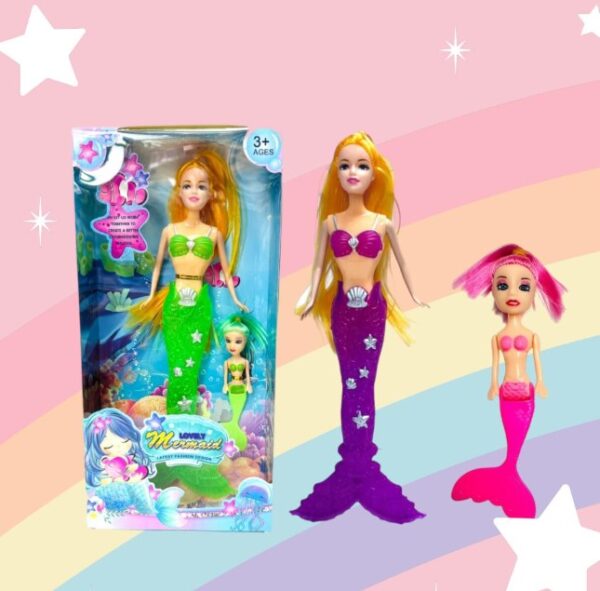 MUÑECA SIRENA EN CAJA        T-3168