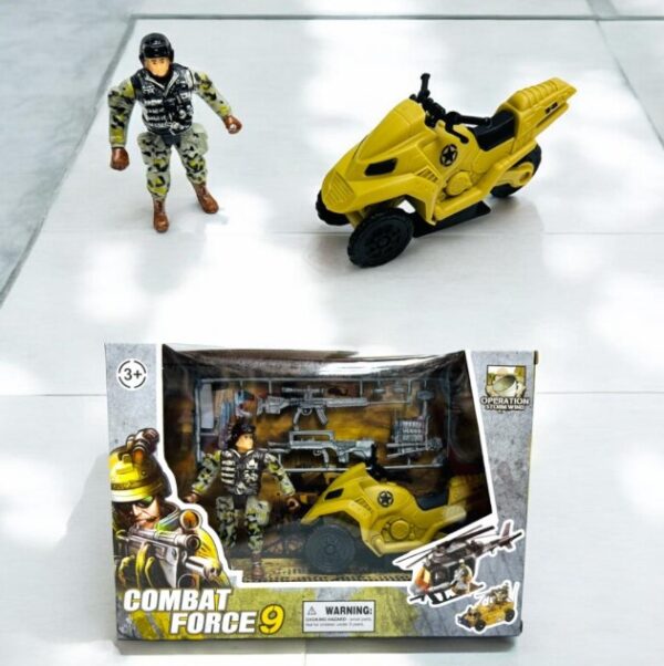 SET MILITAR CON MOTO EN CAJA         T-3686