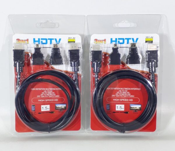 CABLE HDMI 3 EN 1 HDTV           CAB-47008