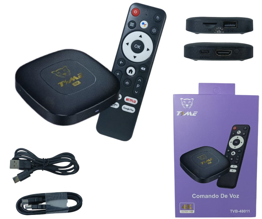 TVB-48023 TV BOX WIFI 5G +COMANDO DE VOZ         TVB-48011