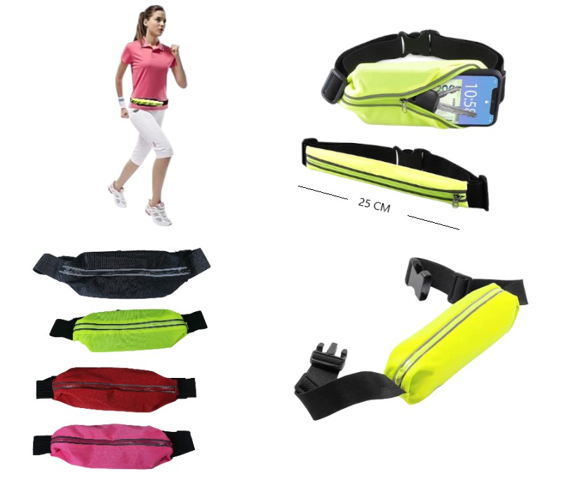 FUNDA RIÑONERA SPORT SOLO NEGRO          YD030