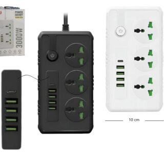 ZAPATILLA CARGADOR 4USB+TP 3.4A          B09