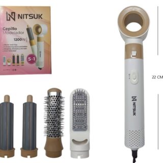 SET DE CEPILLO MOLDEADOR 5 EN 1 1200W NITSUK CPO-4