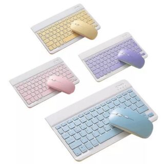 COMBO TECLADO MINI BLUETOOTH COLOR PASTELES              WRK-50
