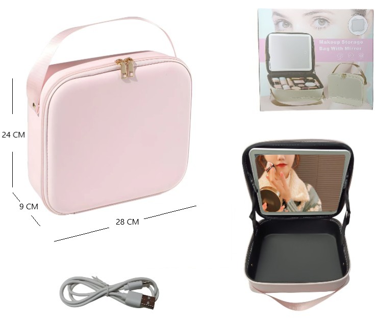 ORGANIZADOR DE MAQUILLAJE ESPEJO CON LUZ XR-6600