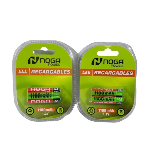 PILAS AAA BLISTER RECARGABLE NOGA 1100MAH                0753