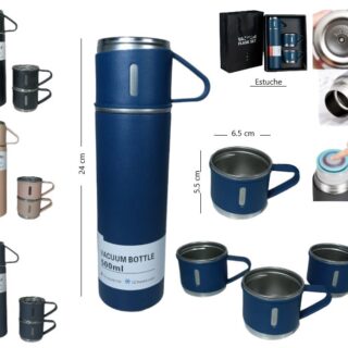 SET DE TERMO Y TAZAS PARA CAMPING               843B
