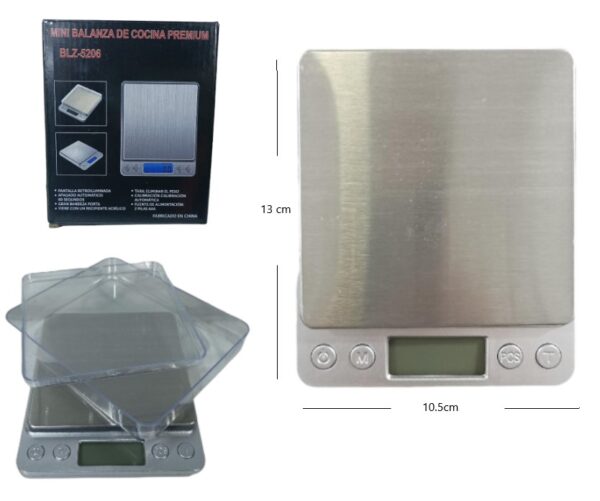 BLZ-91019 BALANZA DE COCINA 0.1-3000G            BLZ-5206