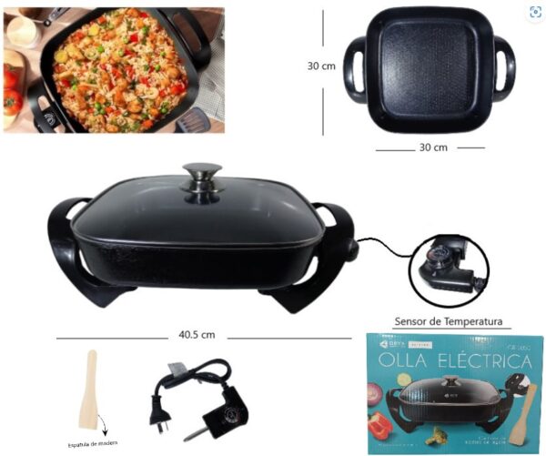 OLLA ELECTRICA CUADRADA 1300W OR-5050 ORYX           EEL0035